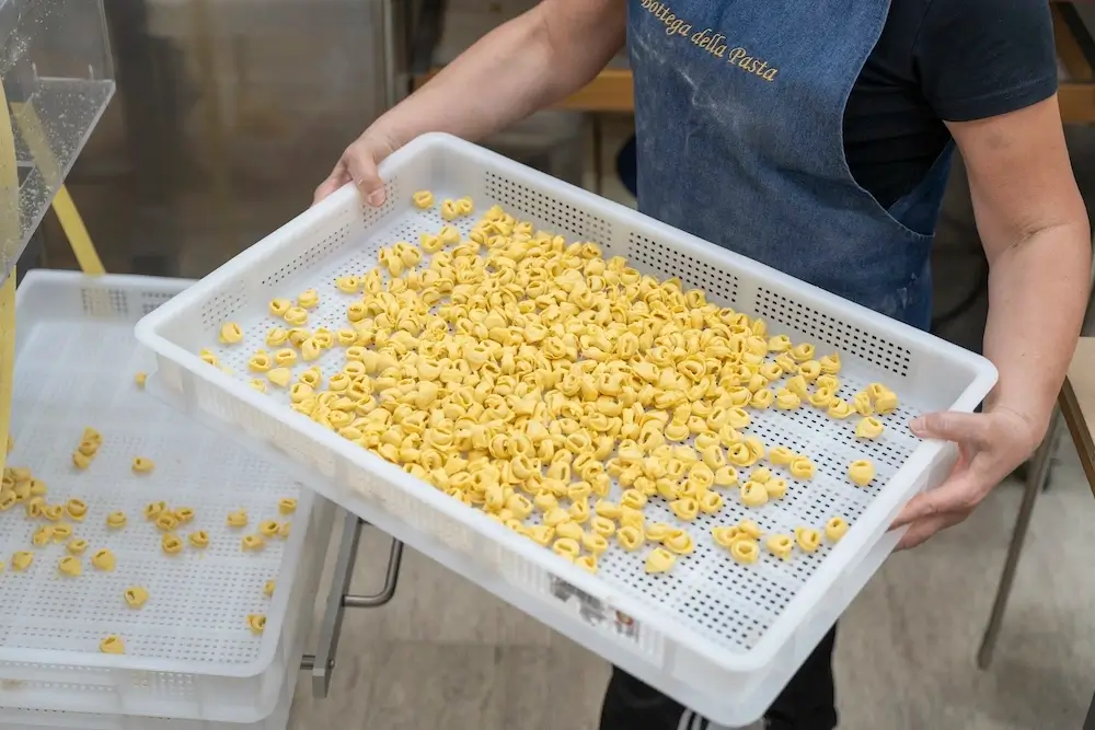 Tortellini artigianali appena fatti