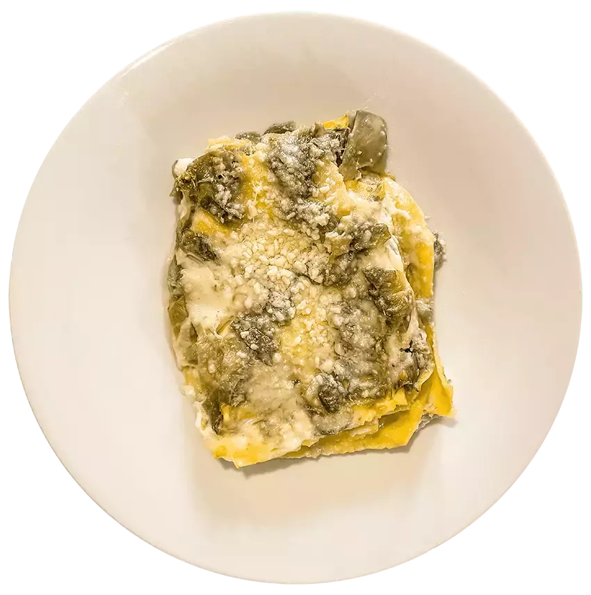 Lasagne con carciofi artigianali bottega della pasta formigine